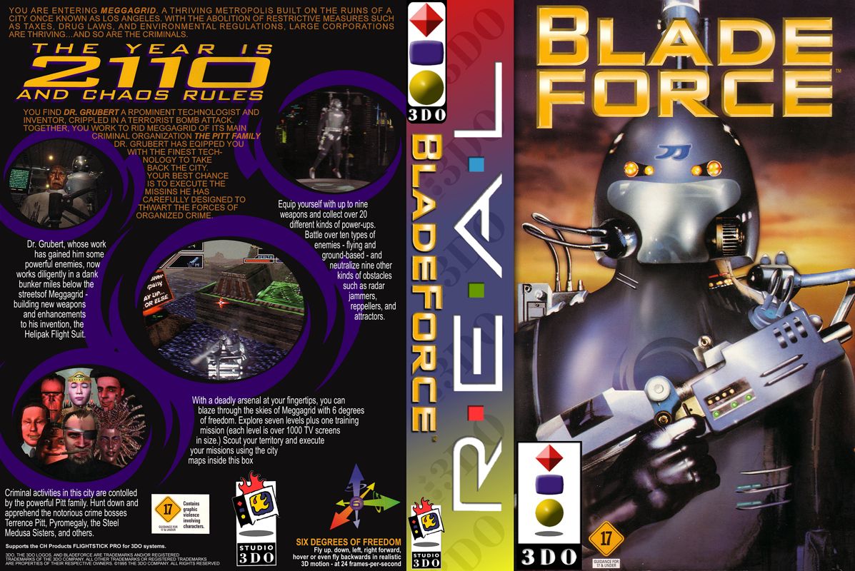 Blade Force box art for 3DO
